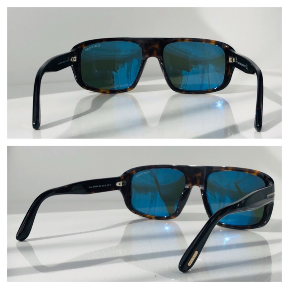 New TOM FORD Duke Square Dark Havana Sunglasses - Picture 7 of 16